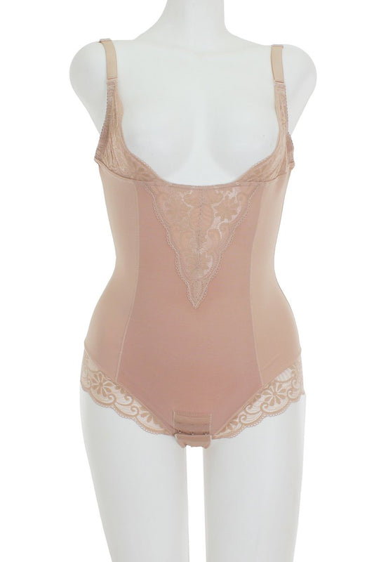 Lace And Mesh Bodysuit Shapewear