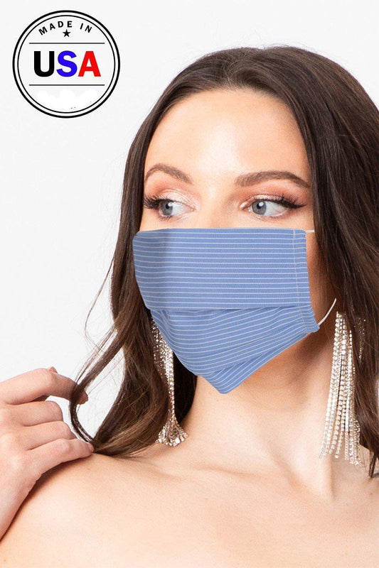 Made In Usa Unisex Fashionable, Reusable Washable, Cool Breathable Fabric Face Mask