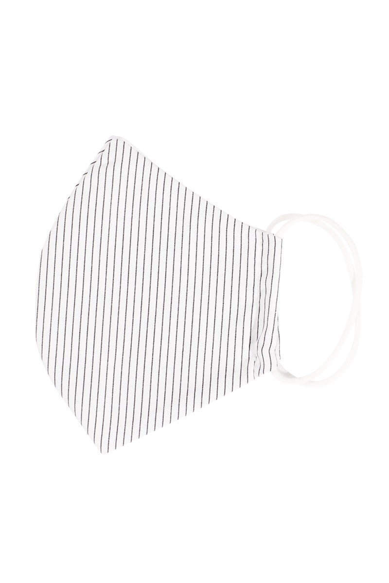 Cotton Stripe 3d Reusable Face Mask