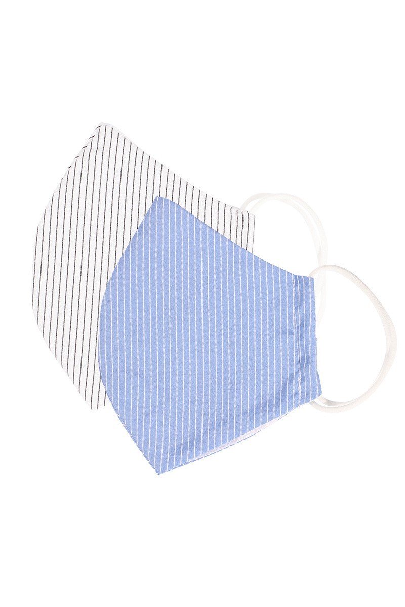 Cotton Stripe 3d Reusable Face Mask