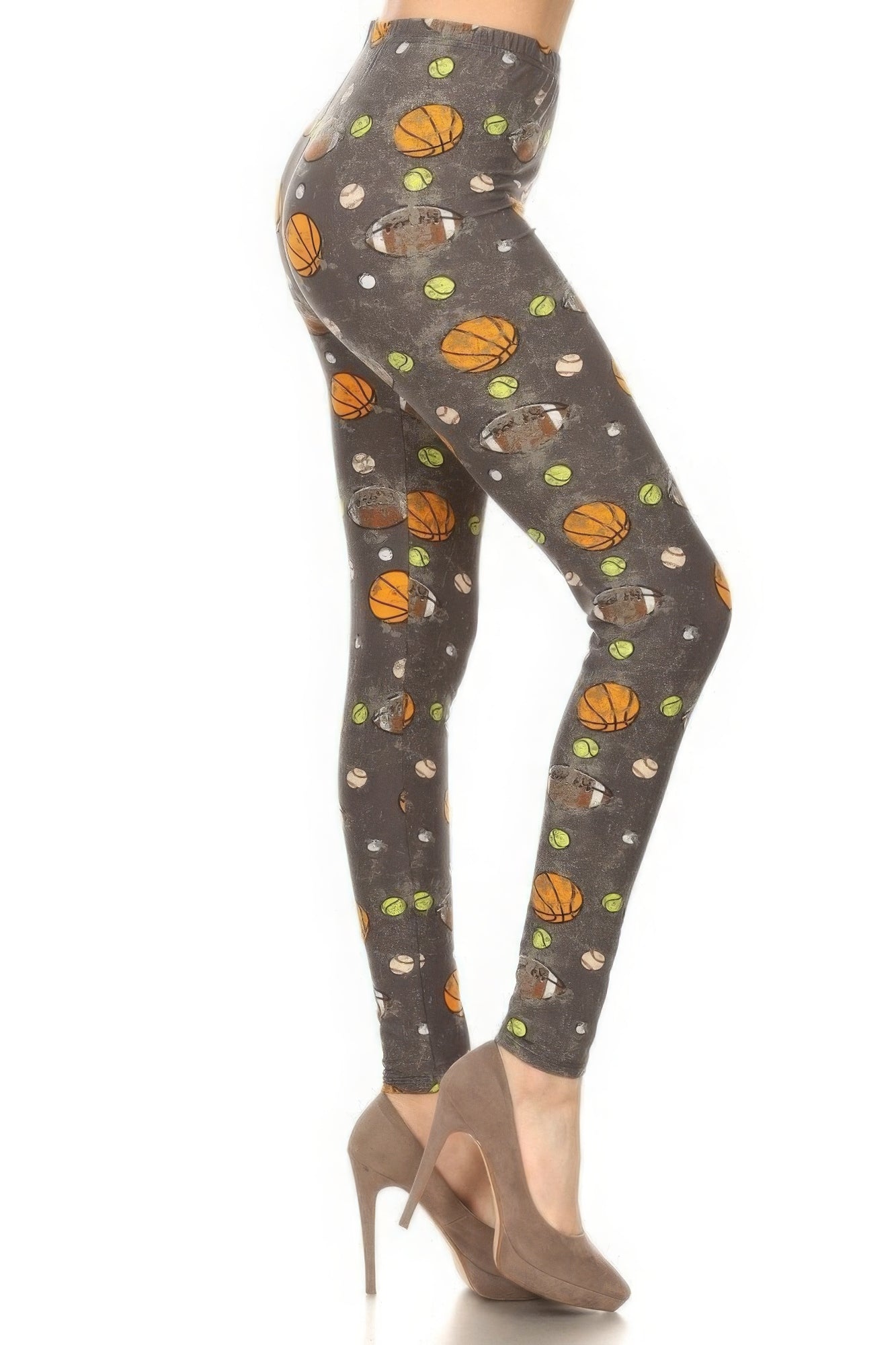 Sports Printed, Full Length, High Waisted Leggings